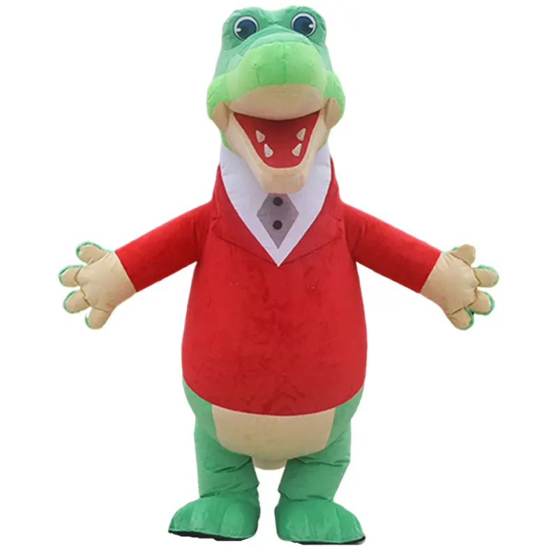 Giant Inflatable Crocodile Mascot Costume for Adult Cosplay