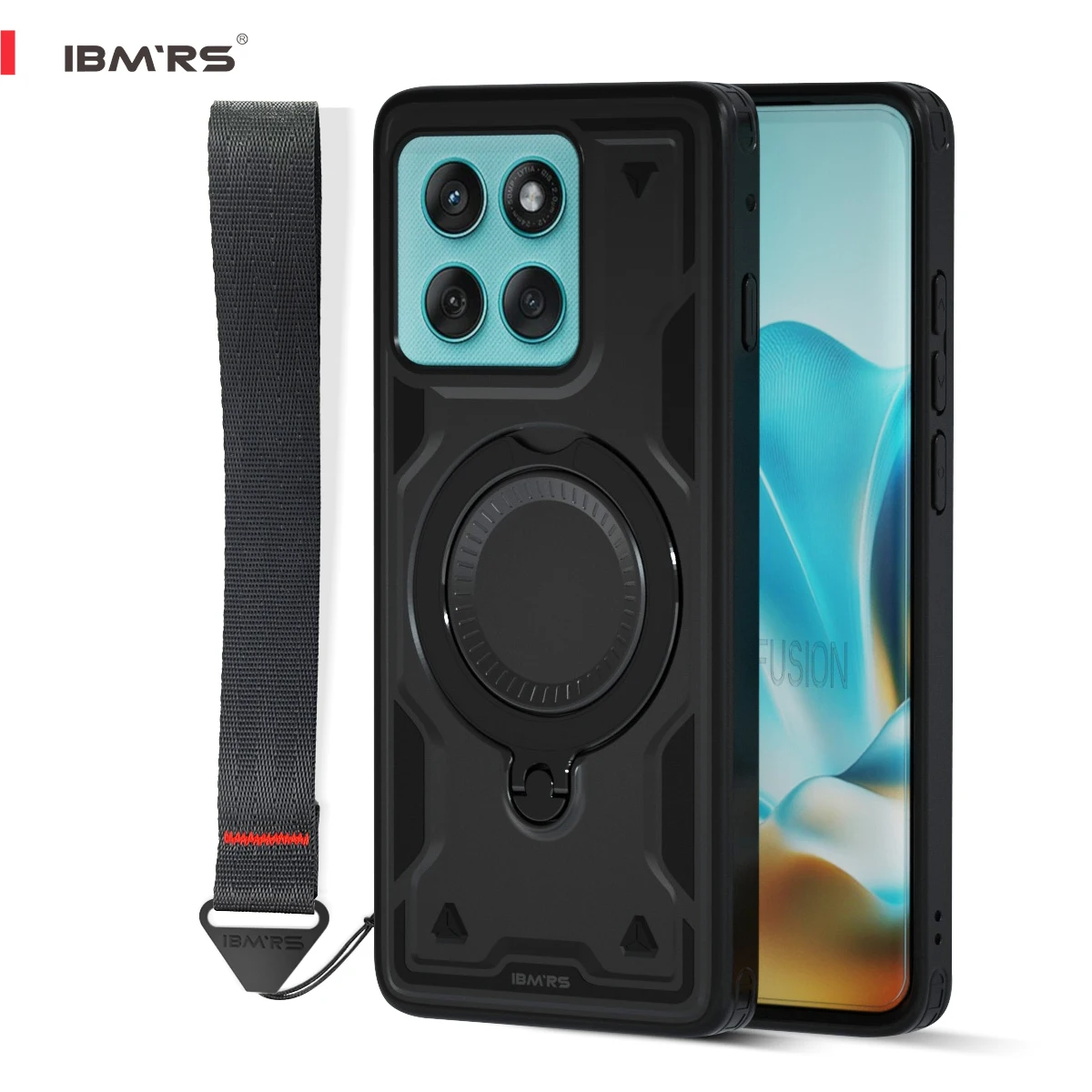 

for Motorola Edge 60 Fusion Case [Magnetic Shockproof] with Stand & Strap | IBMRS Compatible