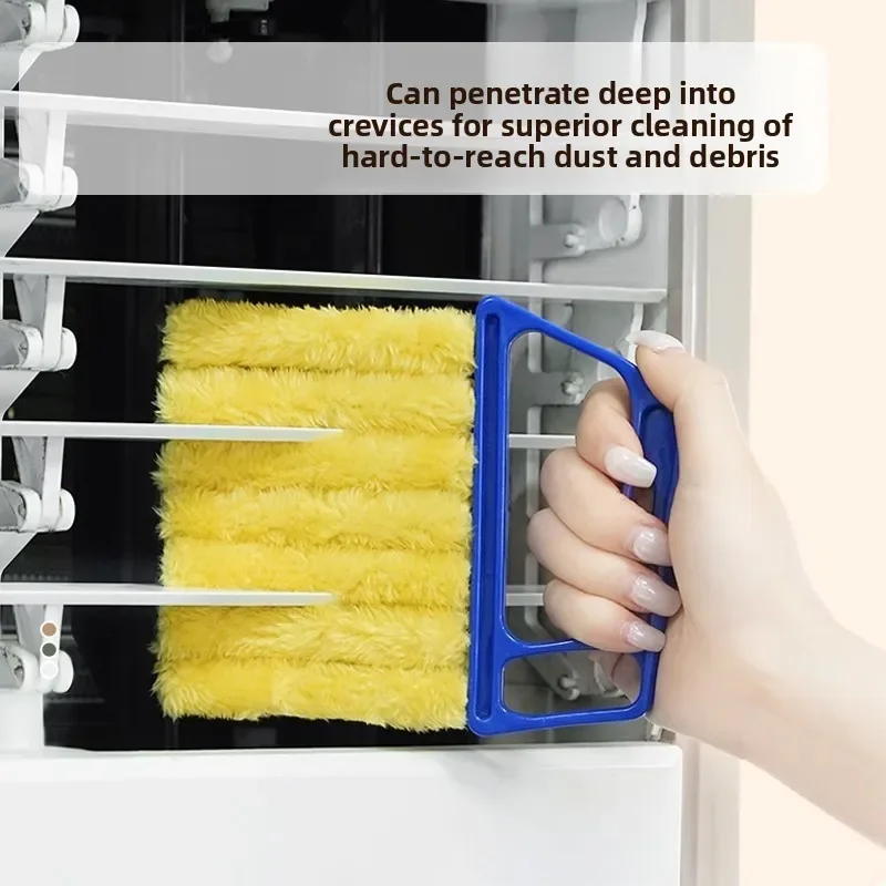 1Pcs Blinds Window Cleaning Brush Detachable Washable Blinds Dust Removal Brush Blinds Duster Household Dust Brush For Window