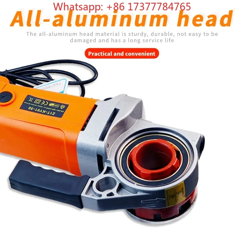 Handheld Electric Pipe Threader Threading Machine for Galvanized Pipes Portable Metalworking Tool for Home Improvement