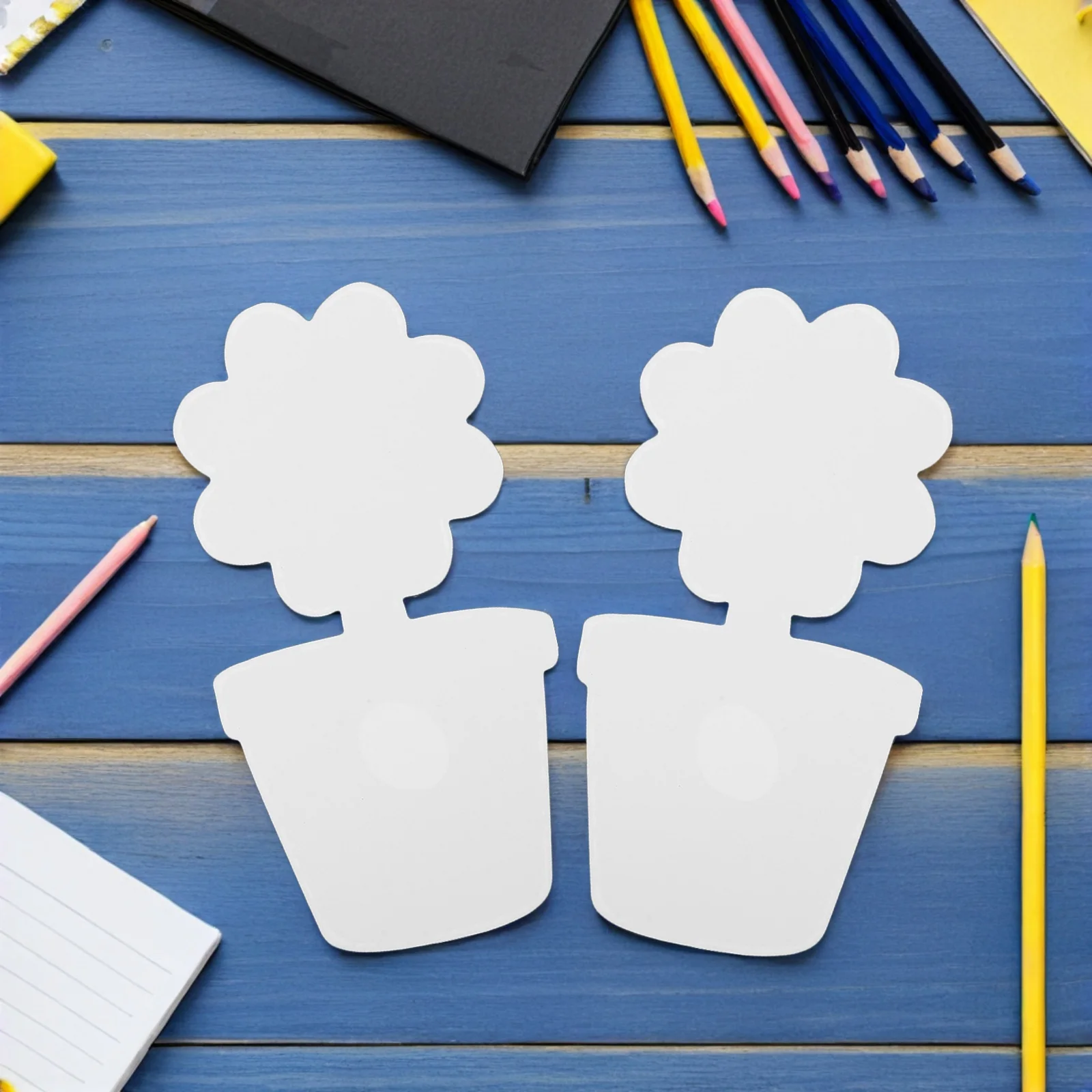 

20Pcs DIY Cardboard Flower Pot Crafts Unpainted Shapes for Kids Creative Activities Safe Easy to Assemble Flower Cardboard