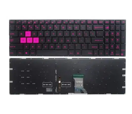 

New for ASUS Rog GL502VM GL502VS GL502VT GL702VS GL702VM FX502 FZX60 ZX60 ZX60VM US backlit keyboard(rose wsad key)