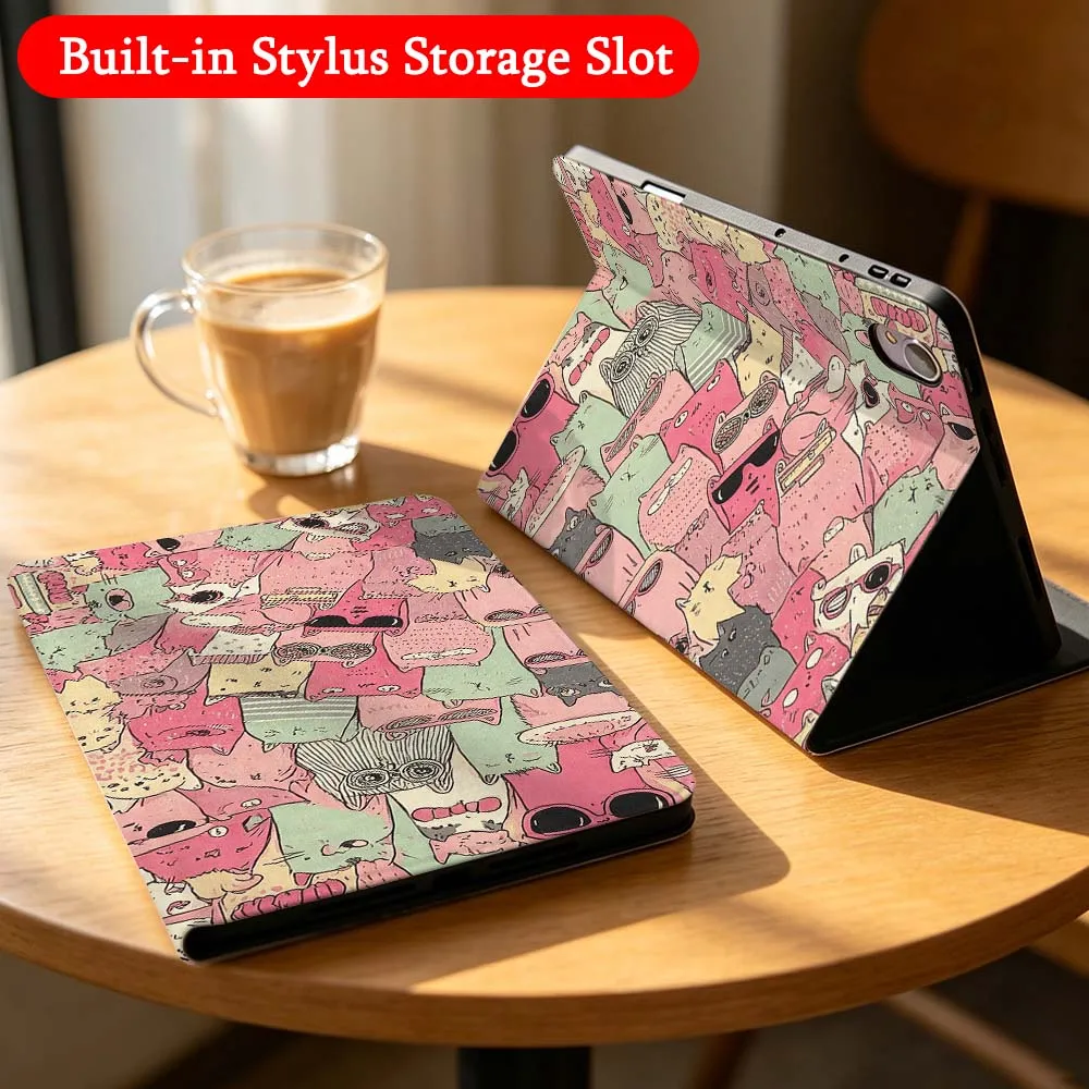 Luxury Cat Bull Case For Huawei Matepad M6 10.8 11 11.5S Pro Air SE Honor Tab 8 9 10 V9 X8 X9 X10 Magic Pad GT 2 3 Tablet