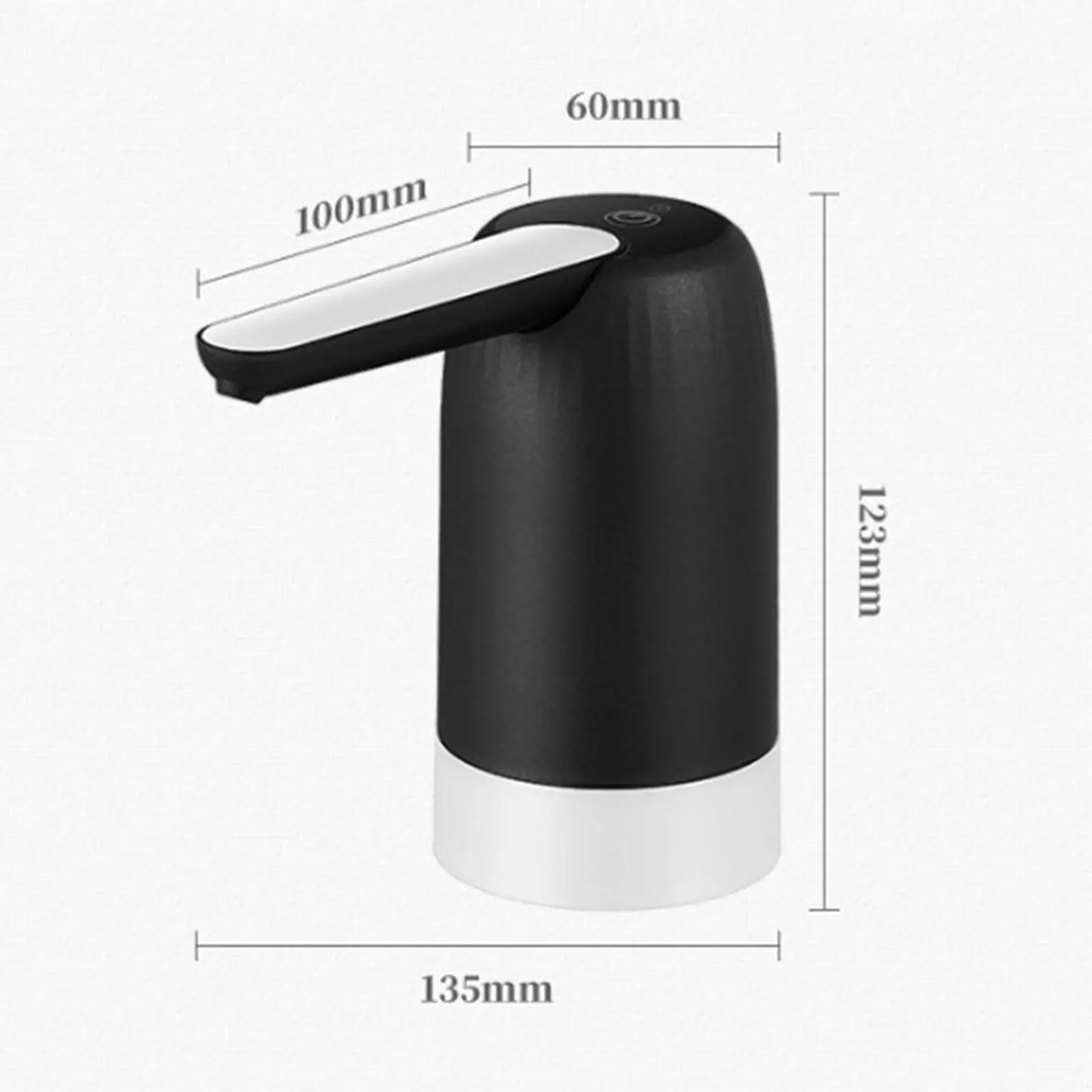 Pompa per brocca d'acqua ricarica USB pompa dell'acqua elettrica per la cucina del soggiorno di casa