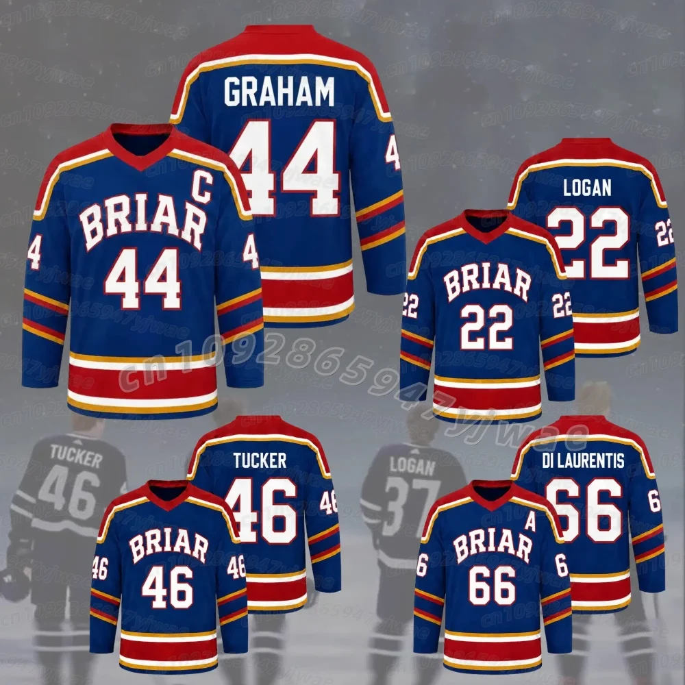 

HOT Off Campus Senior Briar University Jersey Graham 44 22 DI LAURENTIS 66 Tucker46 T-shirt ice hockey Men Women men t-shirt