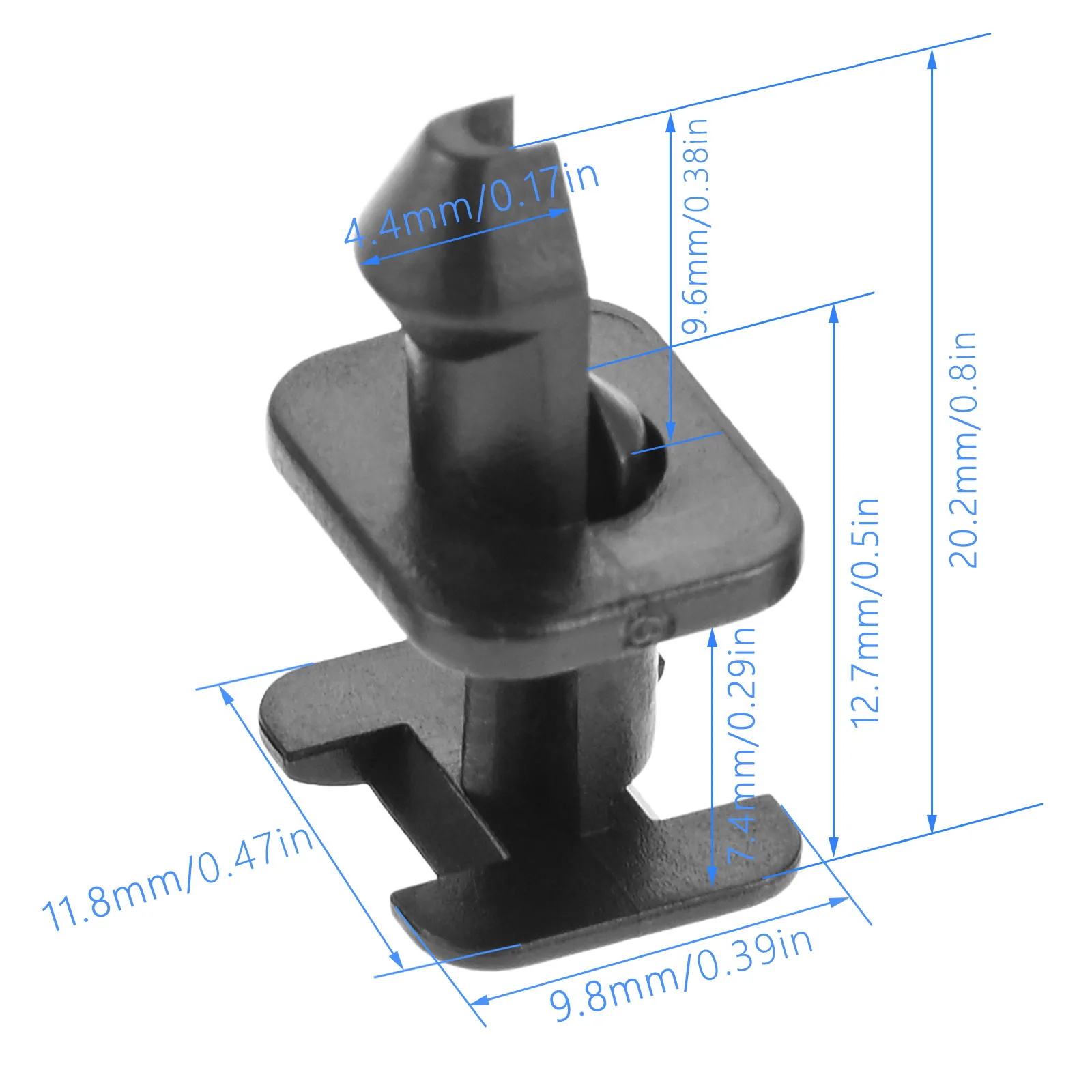10pcs Car Clips 51711928946 for BMW 5 7 Series E32 E34 Z1 Windscreen Cowl & Scuttle Panel Trim Clips Black Plastic Auto Fastener