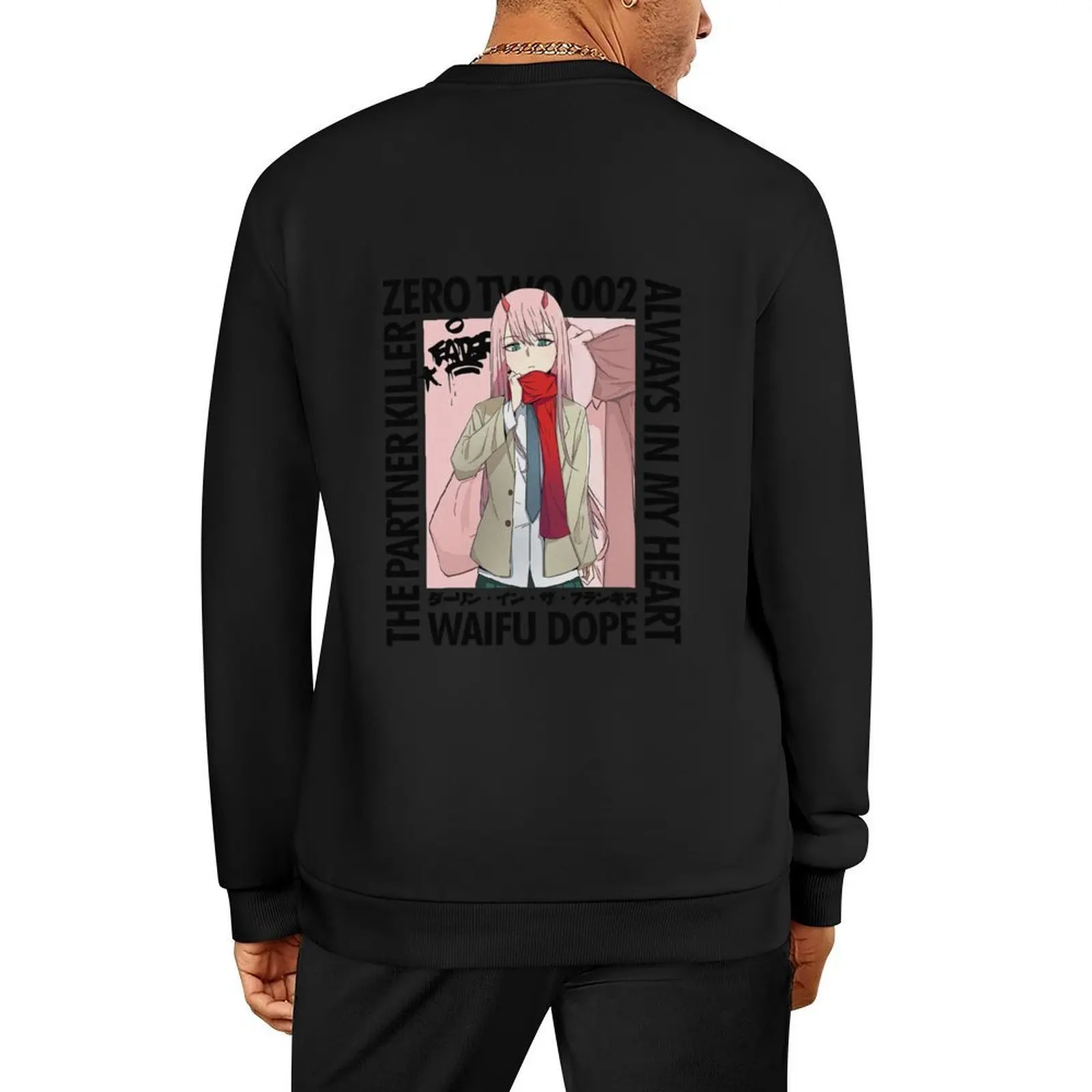 

Darling in the Franxx (Zero Two 002) Pullover korean clothes graphic t shirts men fashion men winter man sweatshirt