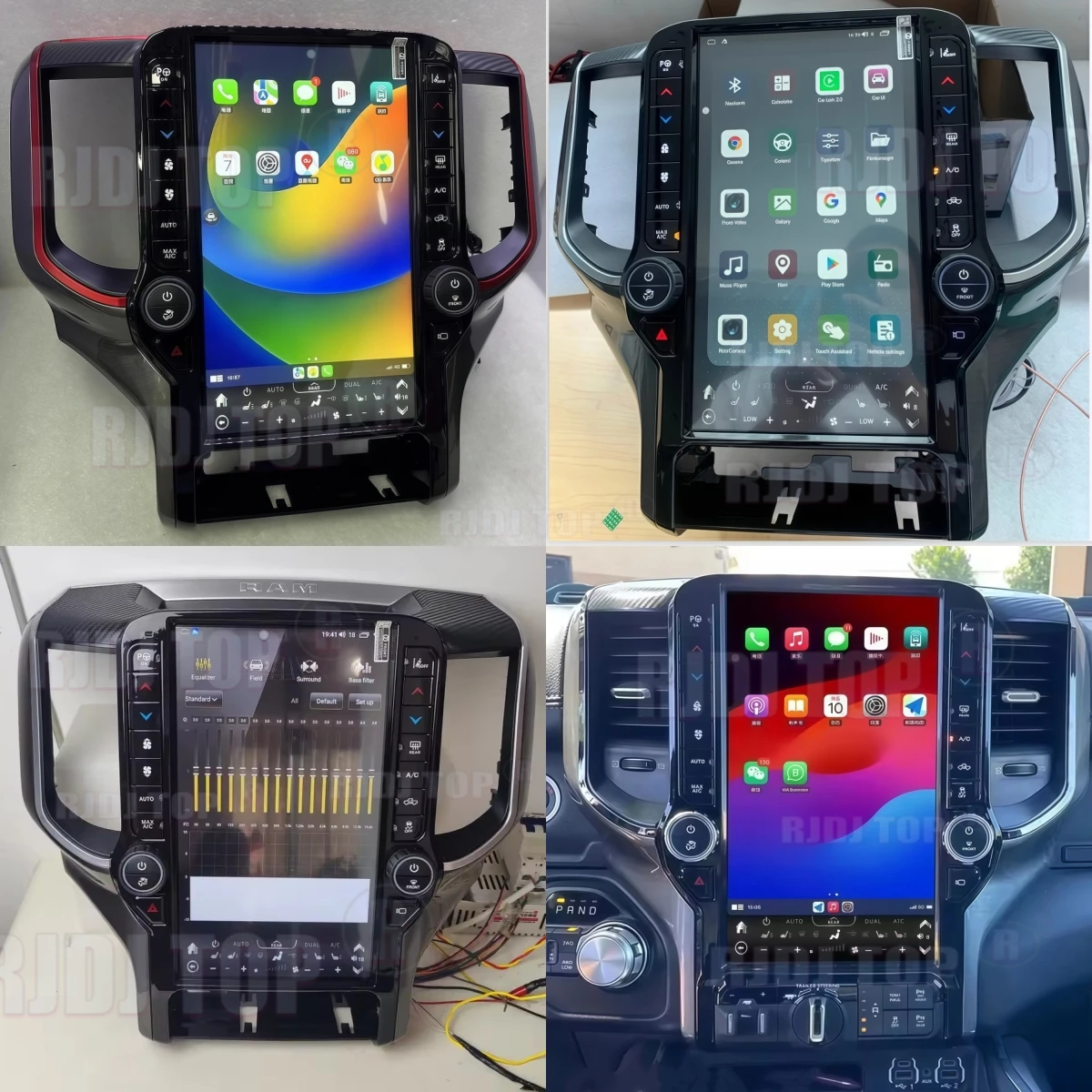 13.6 بوصة أندرويد 13 ل دودج رام 1500 2500 3500 2019 - 2022 راديو السيارة الوسائط المتعددة السيارات مشغل استريو شاشة تعمل باللمس GPS رئيس وحدة #2