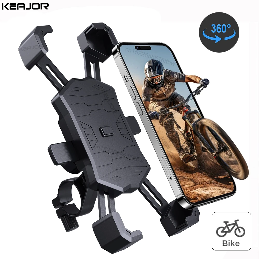 

Bike Phone Holder 360° Rotatable Bicycle Phone Holder for iPhone Xiaomi Riding MTB Bike Mobile Phone Stand Bracket Safe Support