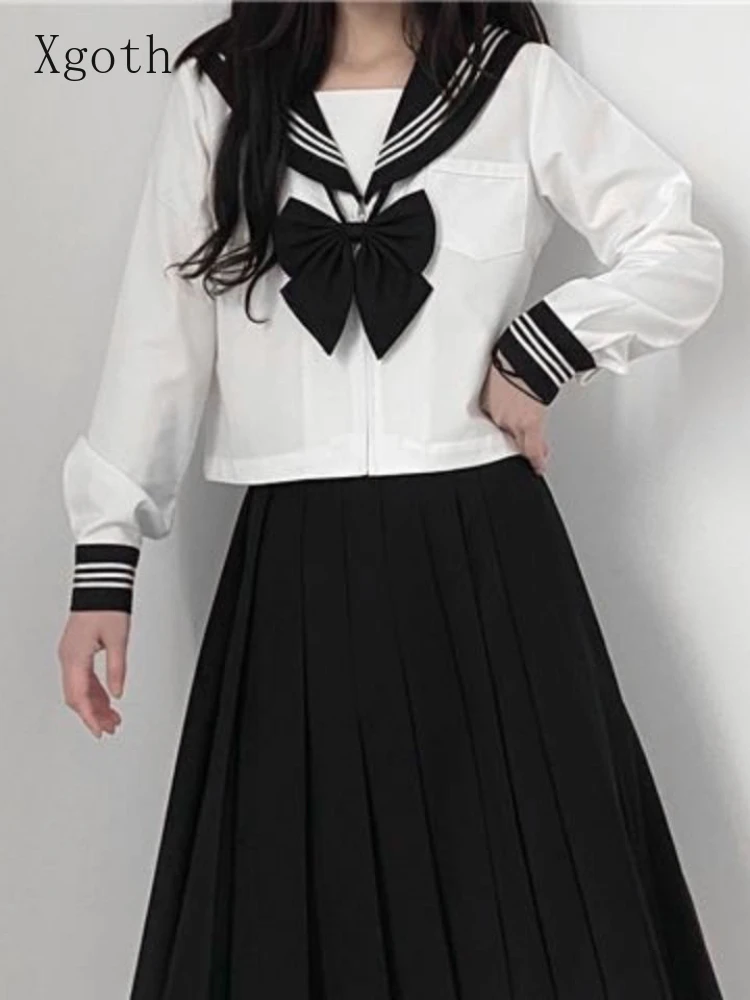 Jupe Longue Rayée Noir Et Blanc - Taille M - Polyester - Style Trapèze (neuf Sans étiquette)