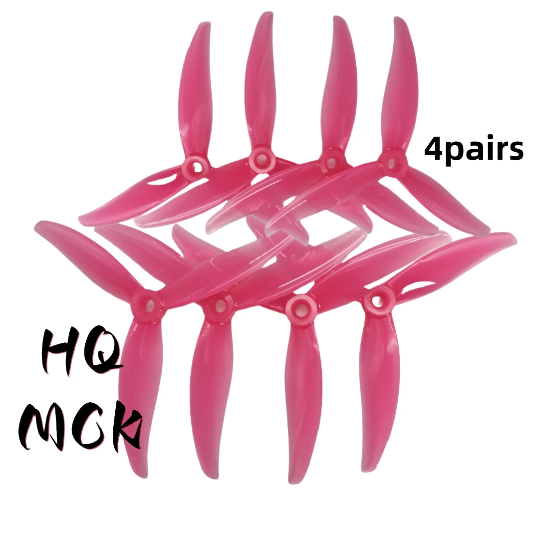 HQProp MCK 4pairs Racing Propeller 5.1 Inch 3-Blade 5Inch FPV Frame Suitable for 2205 2207 2306 Motors Freestyle Racing