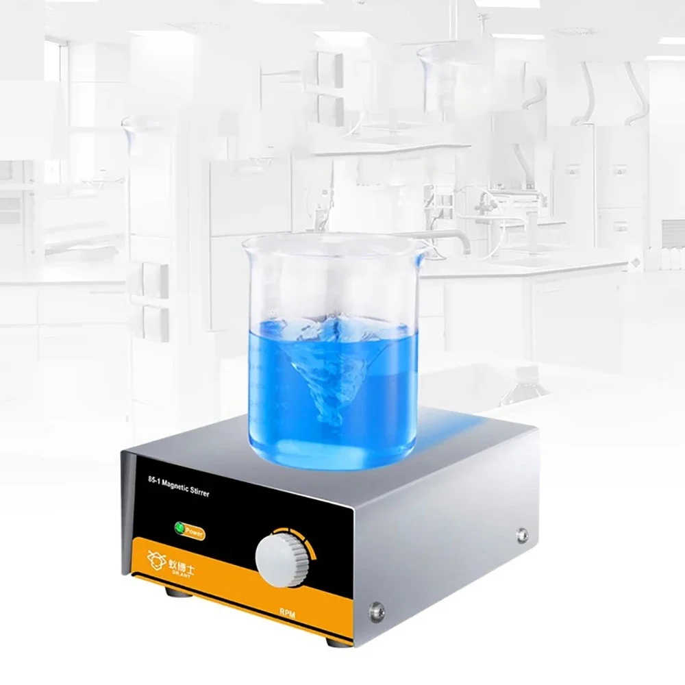 AC 100-240V Magnetic Stirrer Laboratory Magnetic Stirring Machine 50-1800RPM Speed Adjustable Mixer Max Capacity 2L Water 85-1