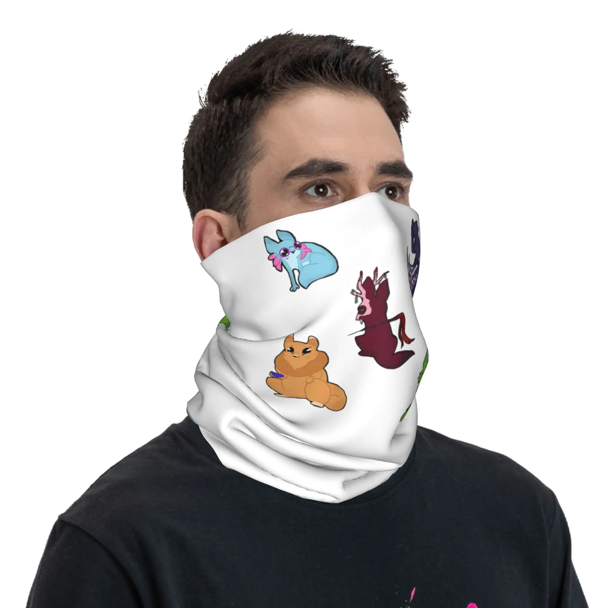 Rain World Downpour Bandana Neck Cover Printed Face Scarf Warm Balaclava Running Unisex Adult All Season