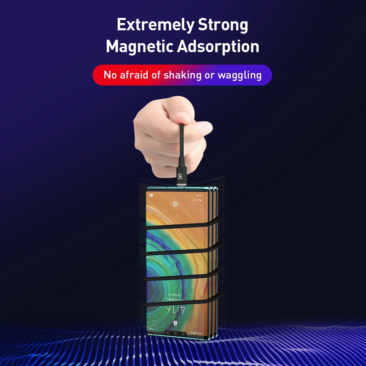 Magnetic 3 In 1 USB Cable Super Charger Type C QC 4.0 Fast Charging For iPhone 13 12 Magnet Charger USB C for Samsung S23 S22