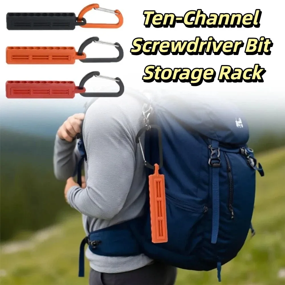 

Plastic Case Hex Shank Screwdriver Bit Holder 22 Holes 10 Holes Screwdriver Bit Storage Organizer Portable Design Storage Clip