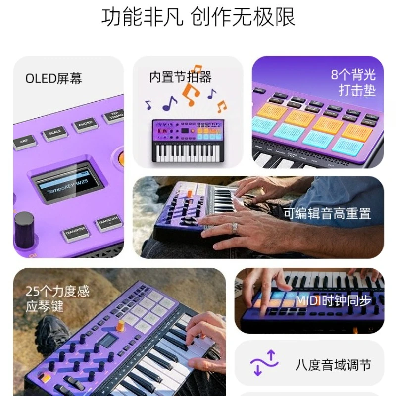 Keyboard dj band backing track arranger portable bluetooth wireless controller