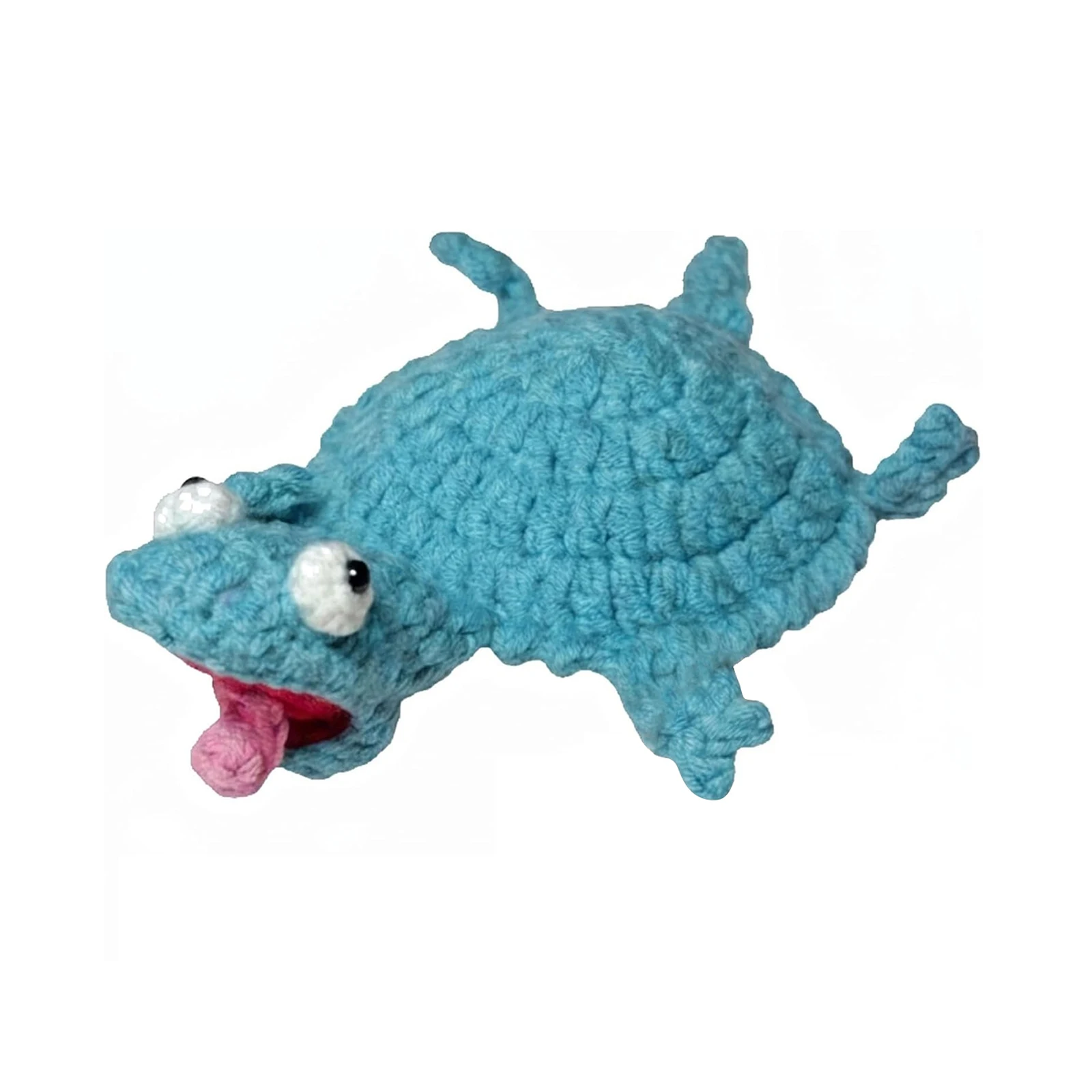 Crochet Coaster Animal-Themed Table Protection Ornament Lizard Shape Yarn Coaster for Bedroom Nightstand Birthday Party