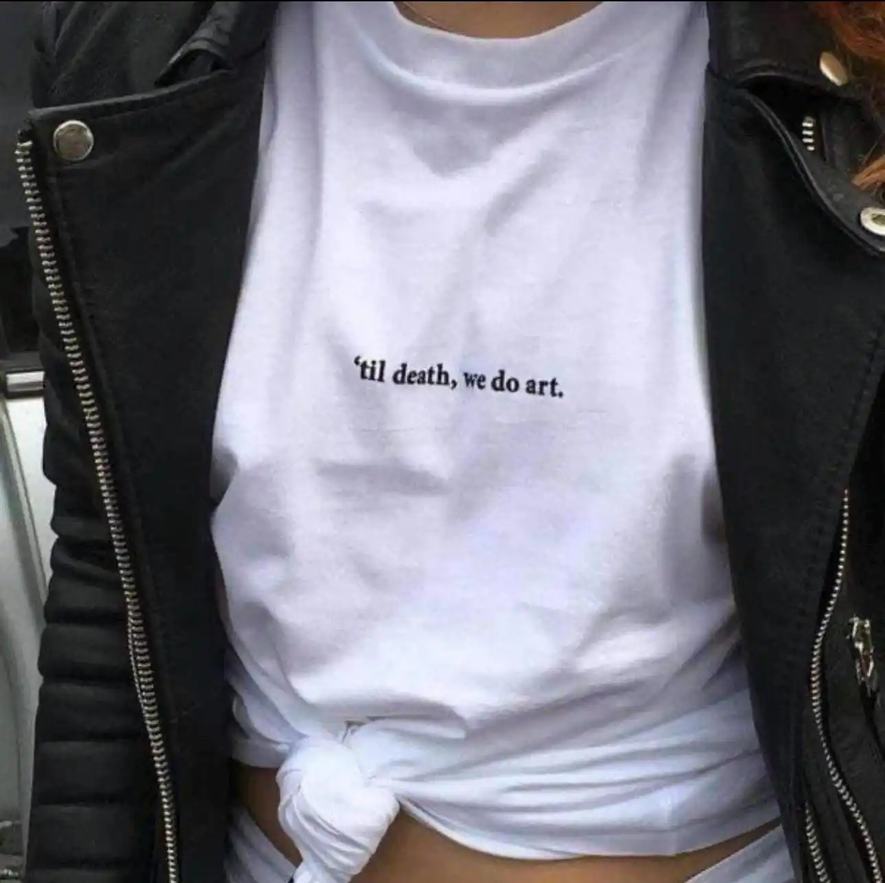 Til Death We Do Art Graphic Tee, Unisex Artist T-Shirt