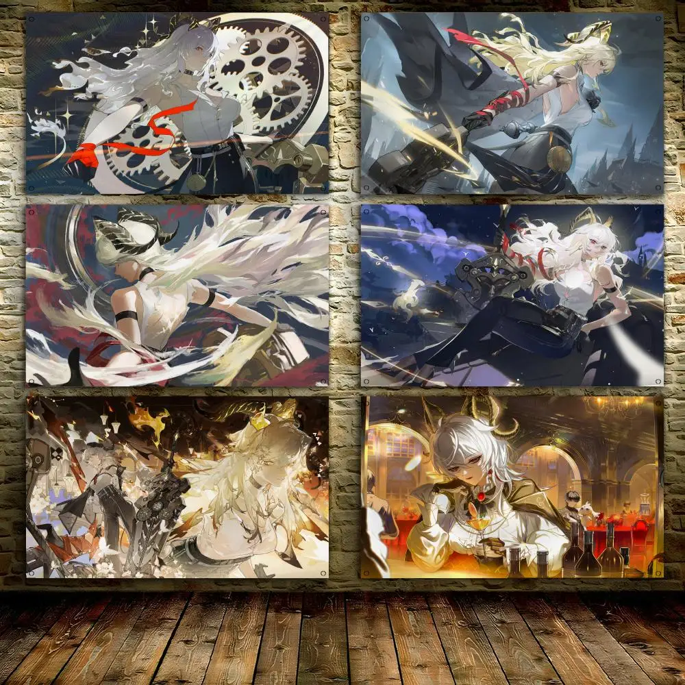 

Zani Wuthering Waves Flags 3x5 Ft Custom Banner For Garage Door Room Decor Wall Out Decoration With Metal Buckle