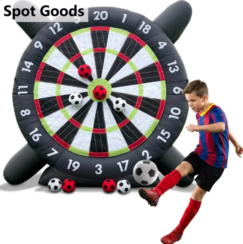 Fast Delivery Inflatable Soccer Darts Board Durable Giant Football Target Game For Kids Outdoor Fun