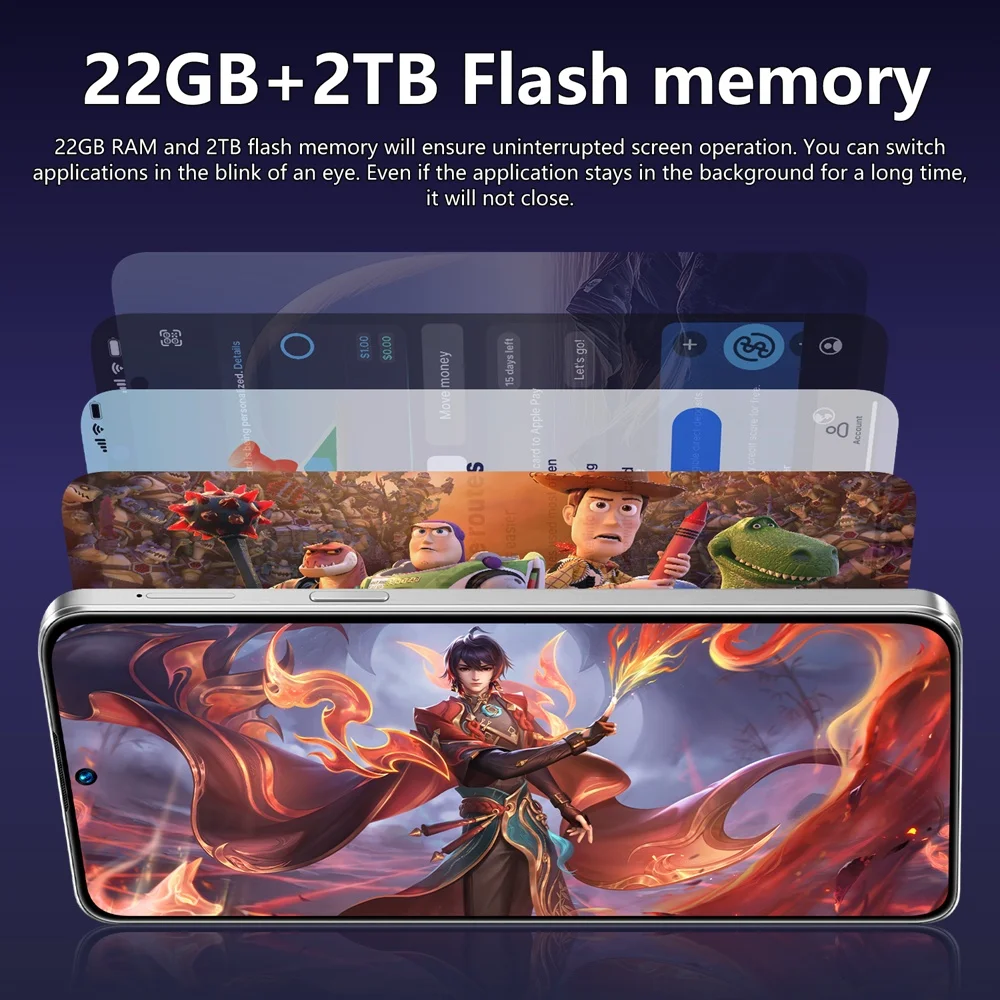 K-Touch Mobile Phones C27 Ultra Smartphone Android 15 Cell phone 7.3 Inch 16+48MP 22GB+2TB 7800mAh 5G Dual SIM Face Unlocked GPS Cellphones