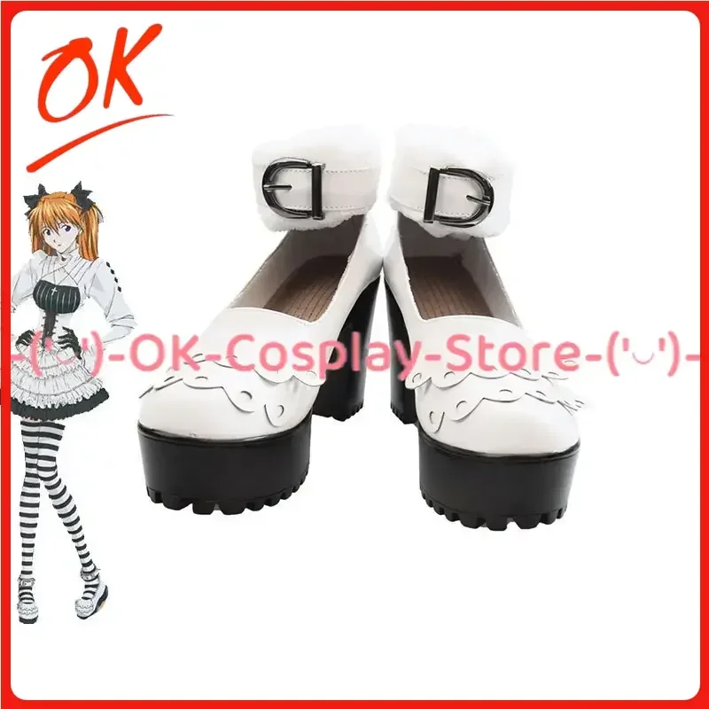 

[На заказ] Asuka обувь для косплея EVA аниме игра костюм для ролевых игр реквизит Хэллоуин карнавальная вечеринка сапоги из искусственной кожи