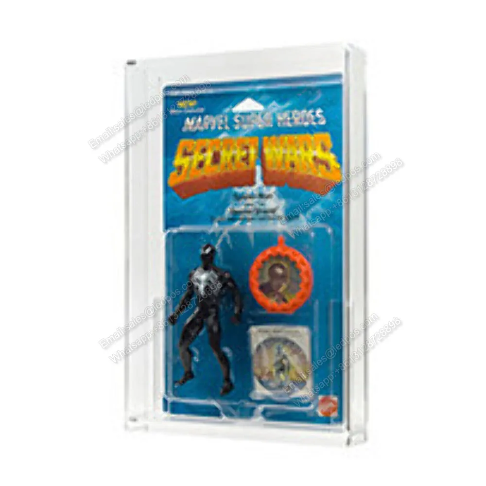 กล่องอะคริลิกใสกันฝุ่นสำหรับเป็นของขวัญของสะสมกล่องเก็บลูกแก้วใสสำหรับสงครามลับ