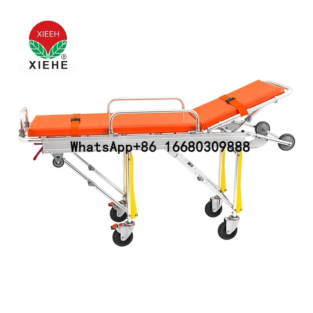 portable hospital emergency trolley bed medical ambulance folding stretcher for rescue transfer patient