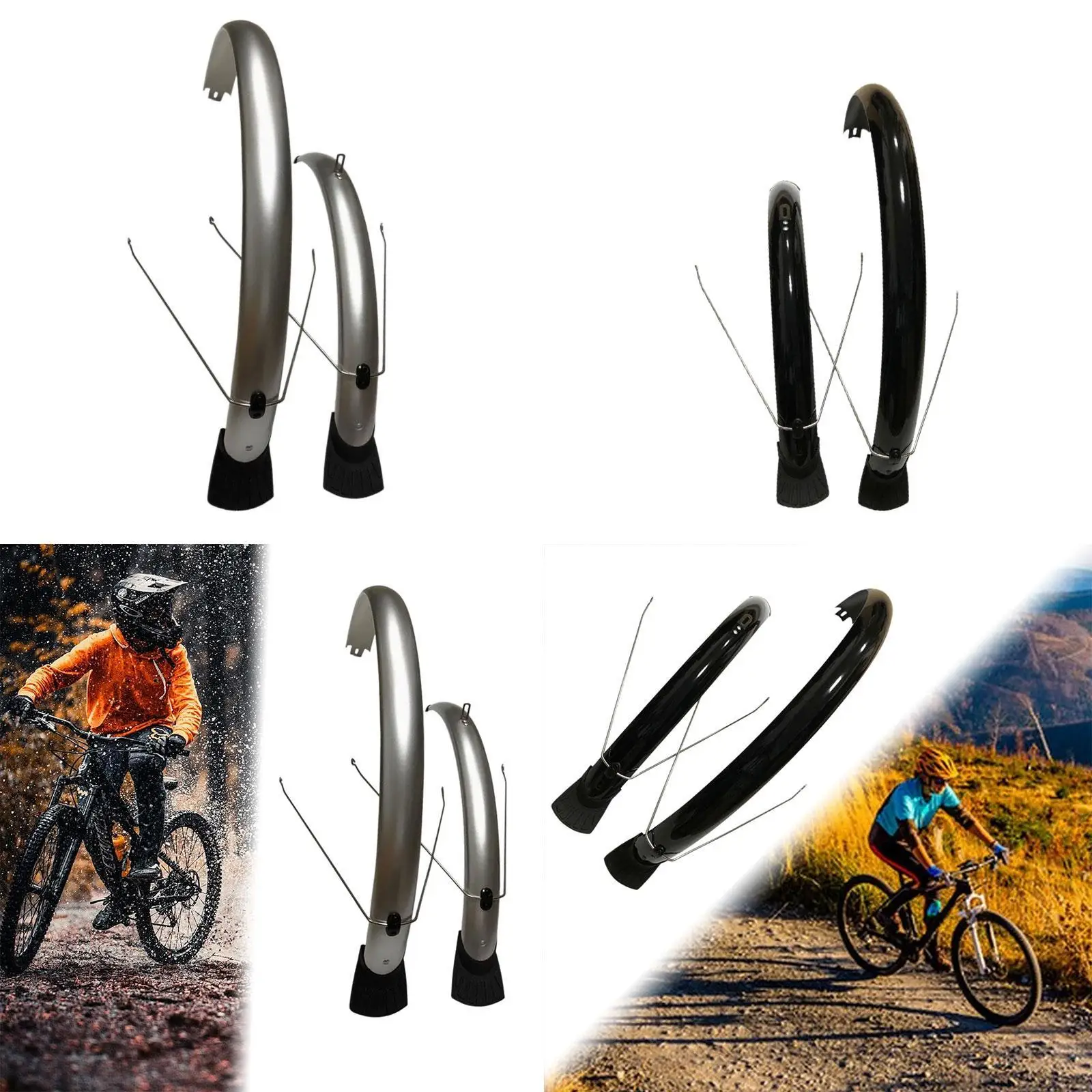 

Mountain Bike Mubguard Set Mudblap Bicycles Tire protector replaces the