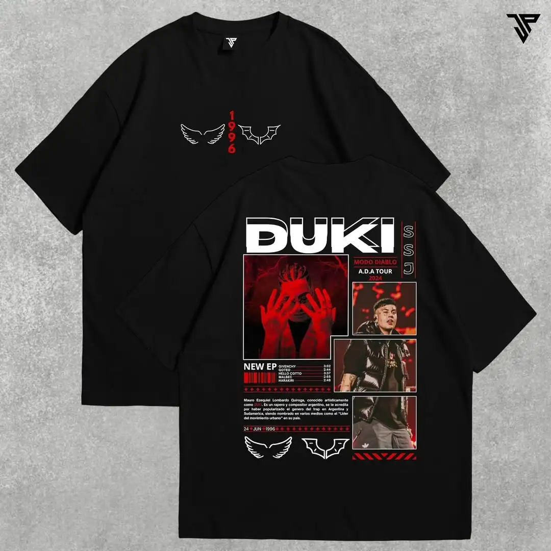 

Duki Nostalgia Lab T Shirt Women High Quality Cotton Tee Shirt Fashion Hip Hop Short Sleeve T-shirts Streetwear Unisex
