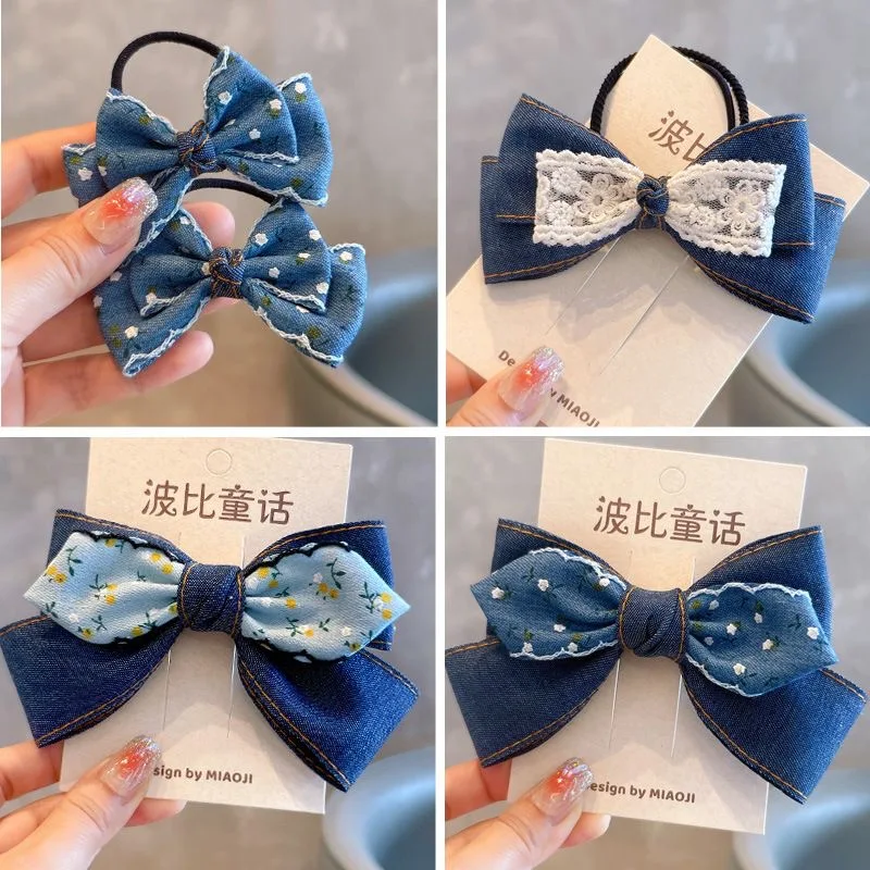 blue hairpins for girls female accessories hair bows girls things for hair accessories flower hair clip popular product 2024