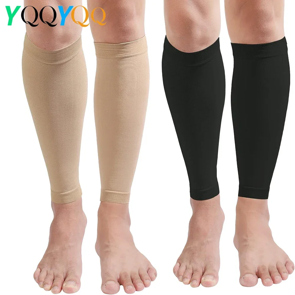 1Pair Compression Calf Sleeves (20-30mmHg), Perfect Calf Compression Socks for Running, Shin Splint, Calf Pain Relief,Air Travel