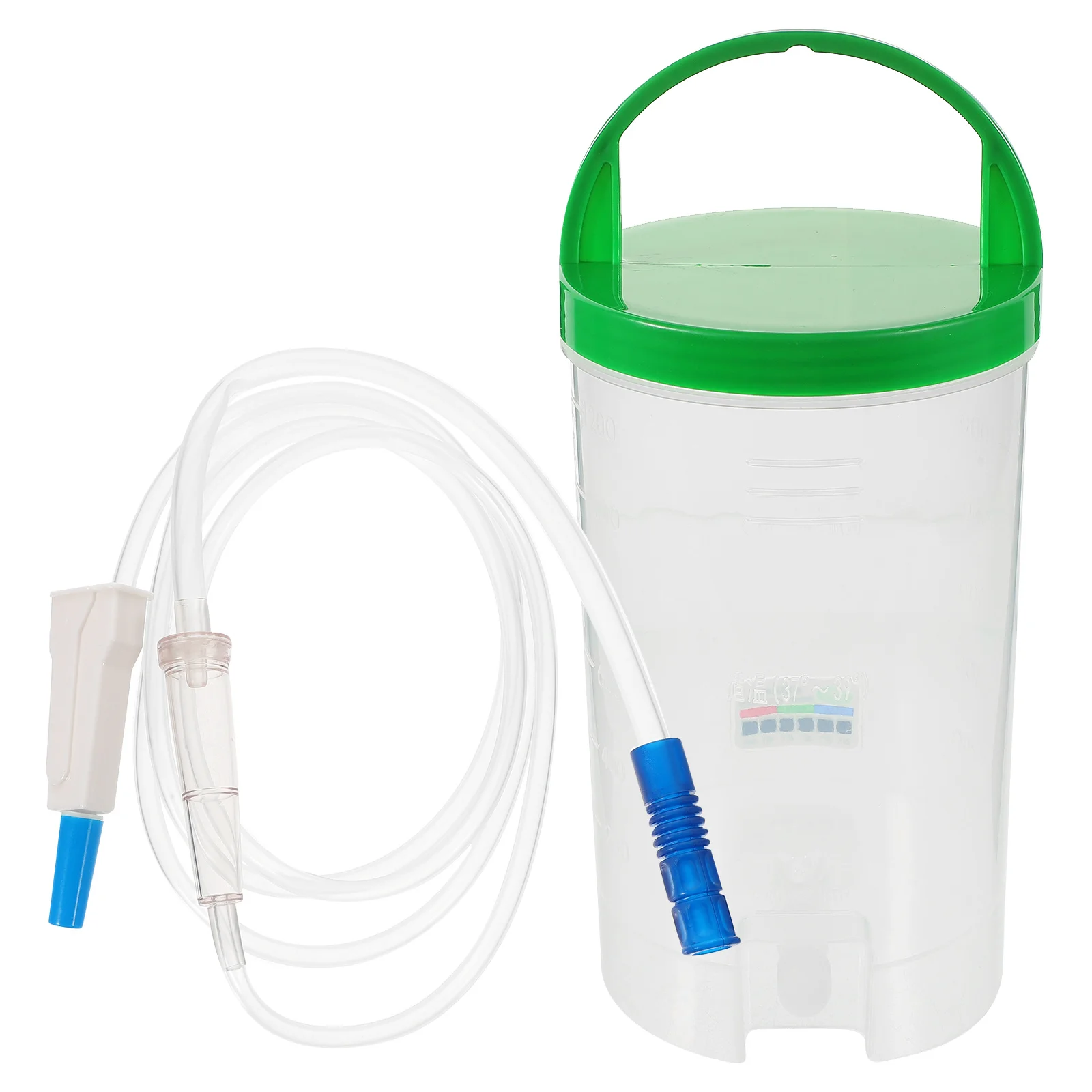 

1Set Bucket with Catheter Flexible PVC Reusable Intestine Cleaning Hose Valve Portable