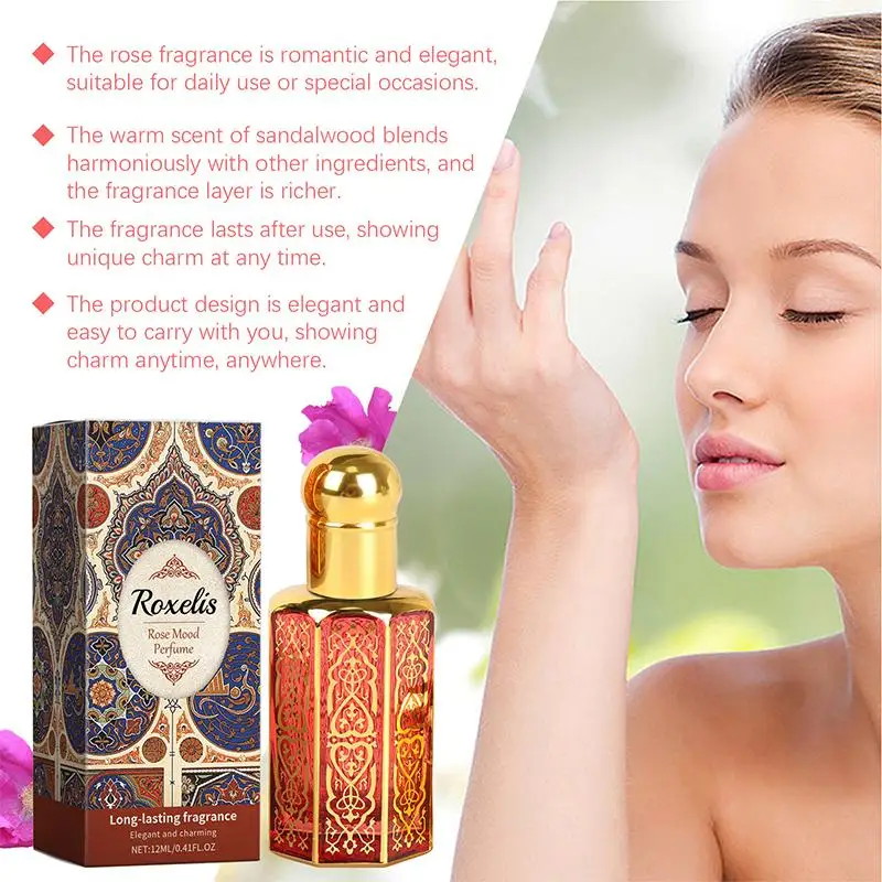 Arabian Perfume Men Charming Perfumes Women Long Lasting Personal Mist Oil Fragrance 4 Smells Stylish Perfume for Hair and Body