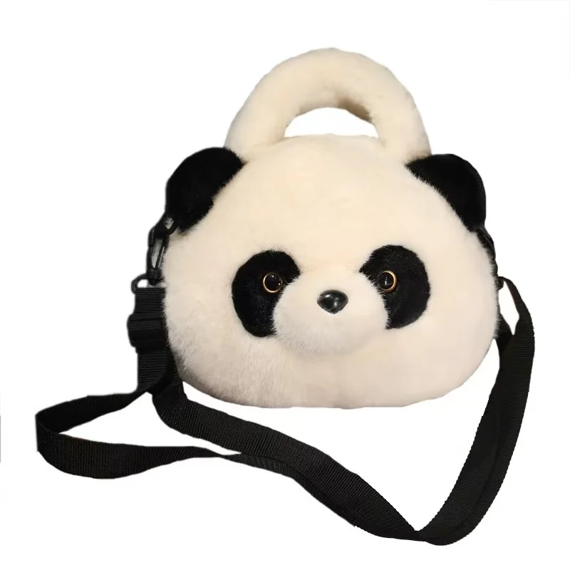 Mochila de Panda de 26cm, muñeco de peluche de Anime, muñeco bonito de peluche, muñeco suave de peluche, regalo de Navidad y Acción de Gracias