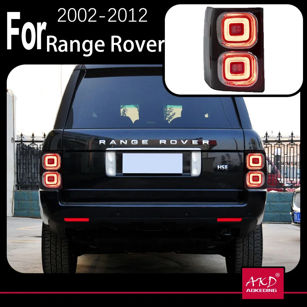 

AKD Модель автомобиля Задний фонарь для Land Rover Range Rover Задние фонари 2002-2012 Светодиодный задний фонарь Светодиодный сигнал DRL Автомобильные аксессуары
