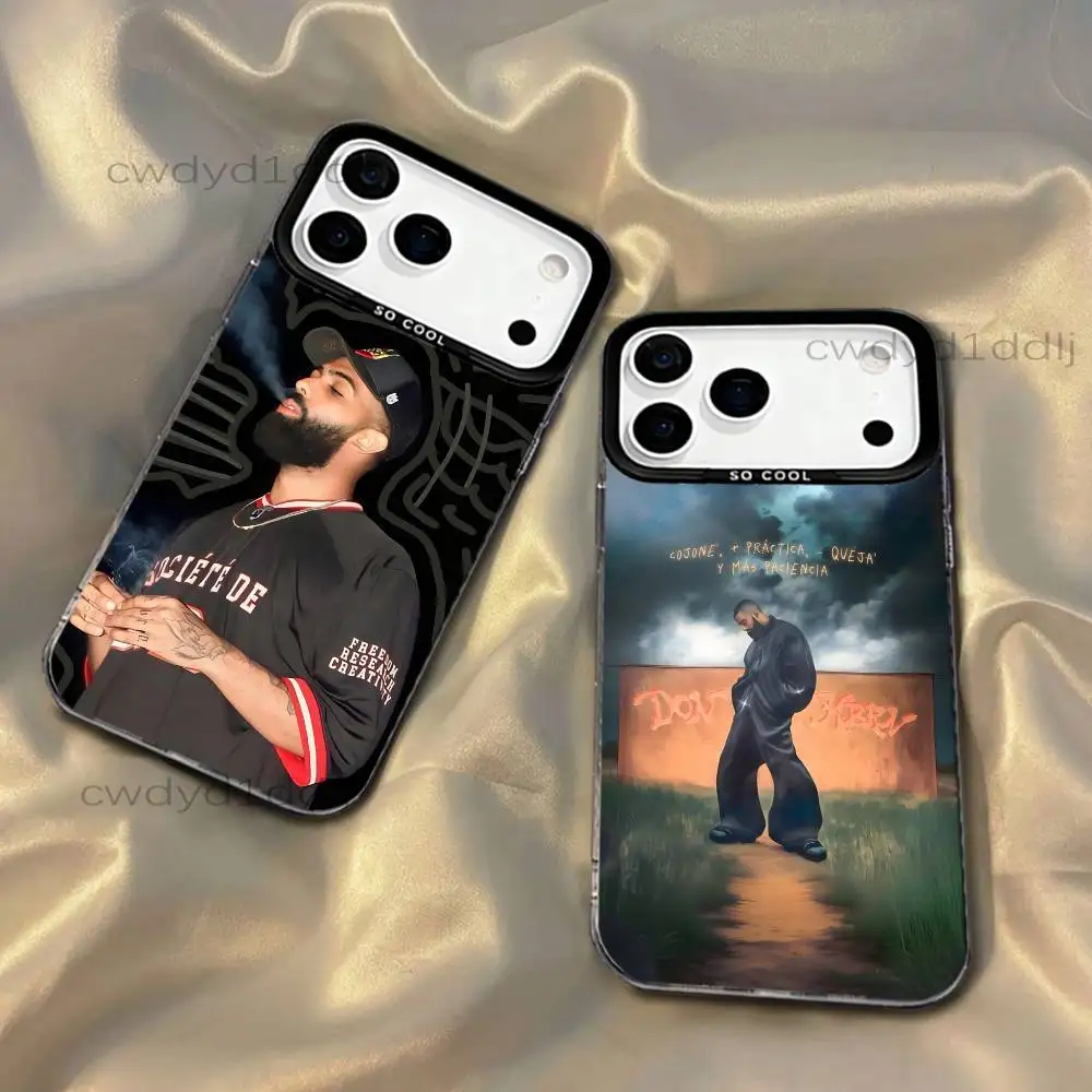 

E-Eladio C-Carrion DON KBRN Phone Case For iPhone 17,16,15,14,13,12,X,8,Pro,Max,Plus,SE4,Air,Mini HD Black IMD Matte