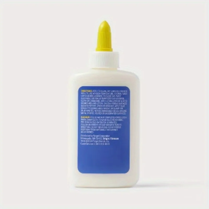 Моющийся школьный клей на 4 унции — флакон с жидким клеем для детей, нетоксичный, белый, художественные и канцелярские принадлежности