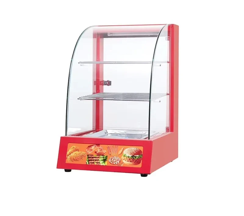 Stainless Steel Hot Pot with Tempered Glass Lid Insulated Food Warmer Cabinet for Keeping Dishes Warm