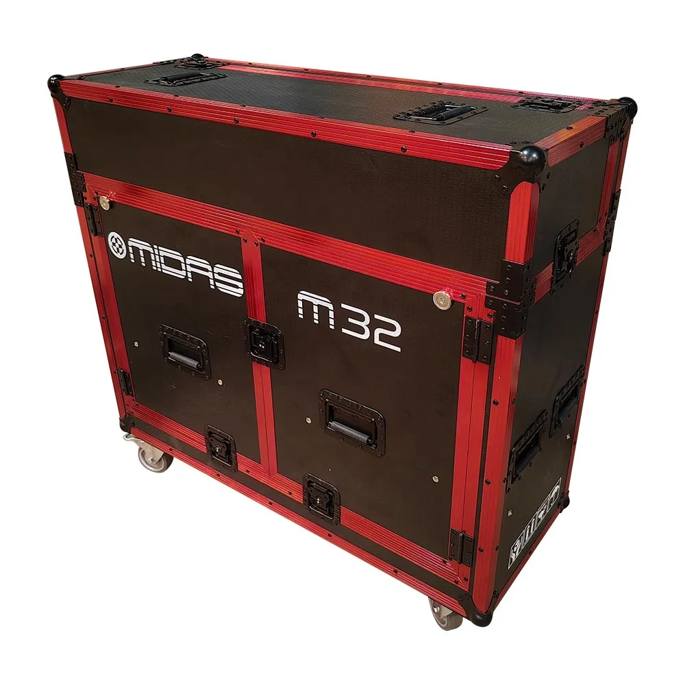 Flight Case Midas M32 personalizzato con supporto per Laptop versione idraulica Pa Sound System Studio Digital Mixer Flight Case