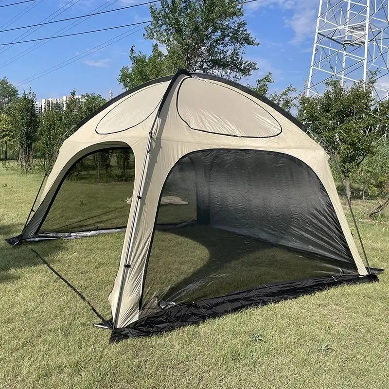 6 Person Tent Spacious Dome Tent, Family Tall Backyard Tent, Huge Gazebo Tent with 11mm Aluminum Poles&Big Windows