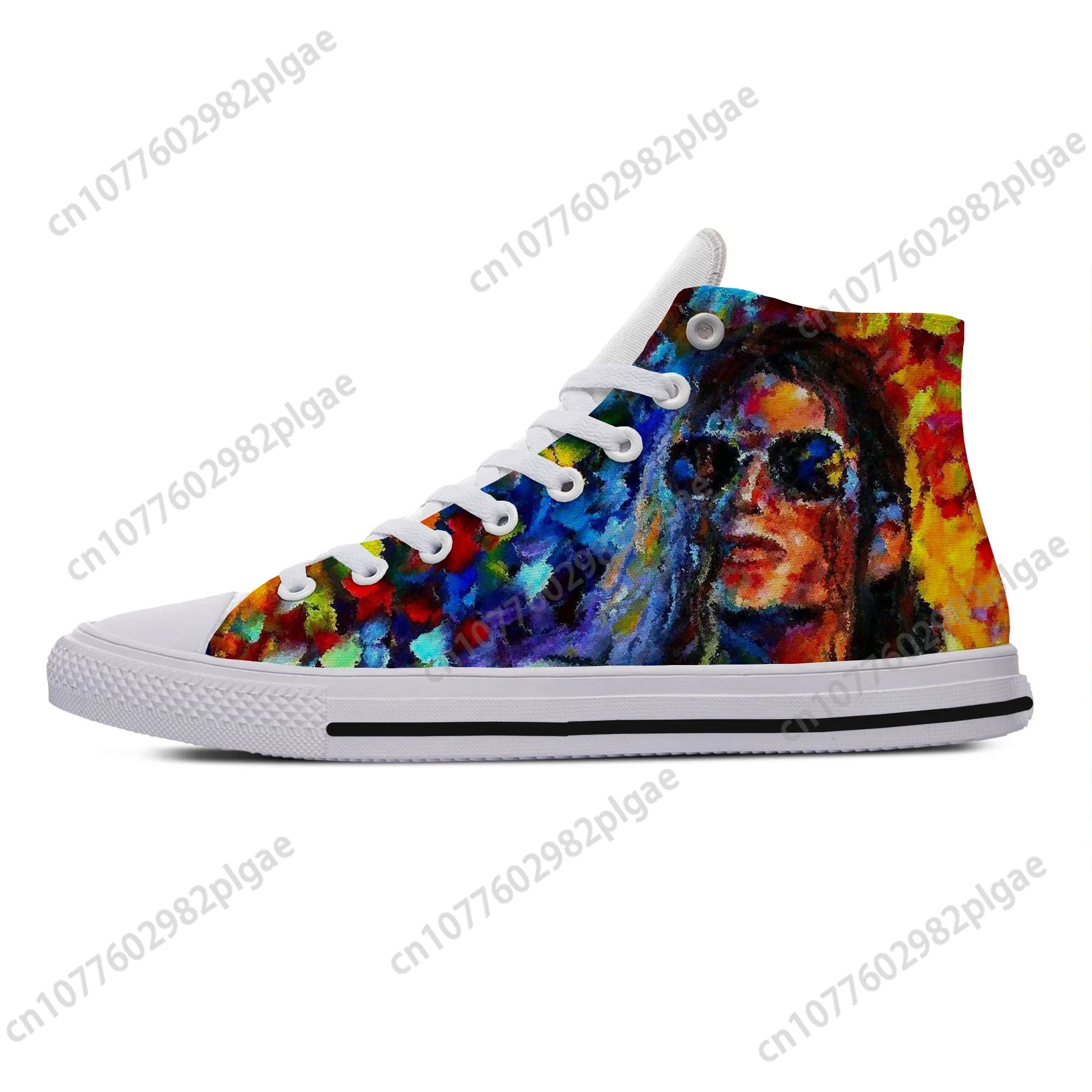 Zapatillas de deporte ligeras para hombre y mujer, zapatos de lona a la moda, estilo Hip Hop, King of Pop, Michael Jackson