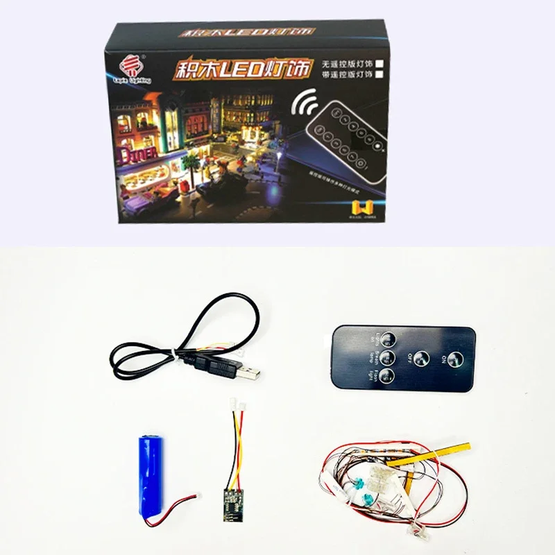 DIY RC LED Light Kit For LEGO 023005 42096 alternate - F1 Car   (Only LED Light,Without Blocks Model)