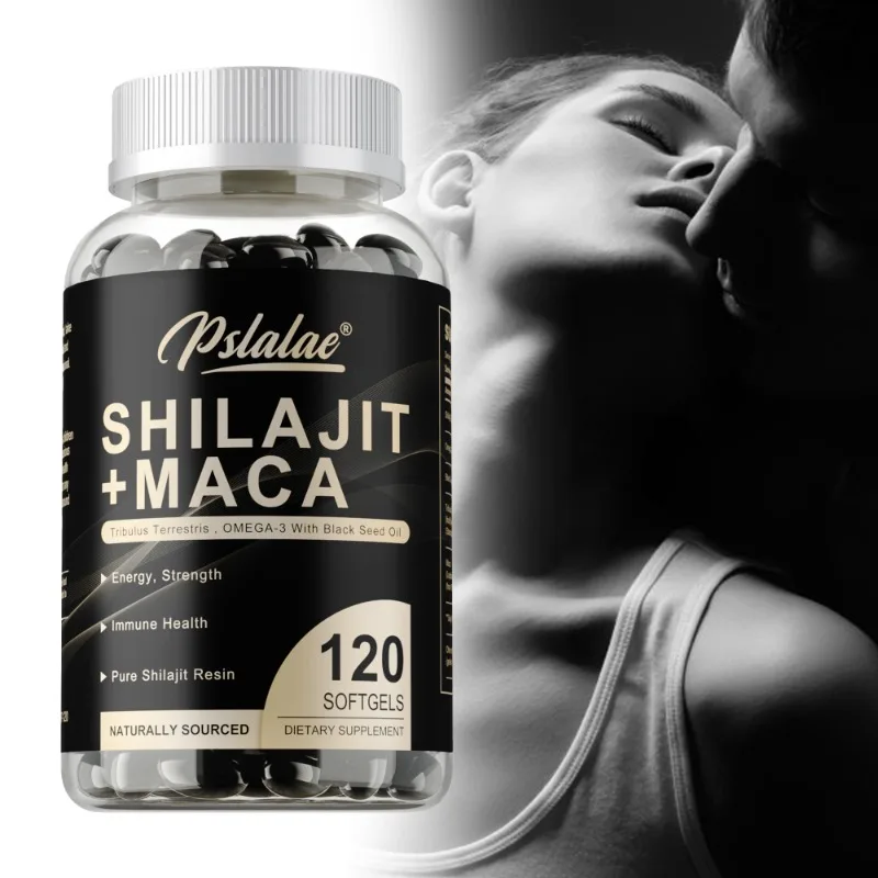 

Shilajit + Maca - Contains Black Seed Oil To Support Immune and Kidney Health, Boost Metabolism and Increase Energy - 120pcs