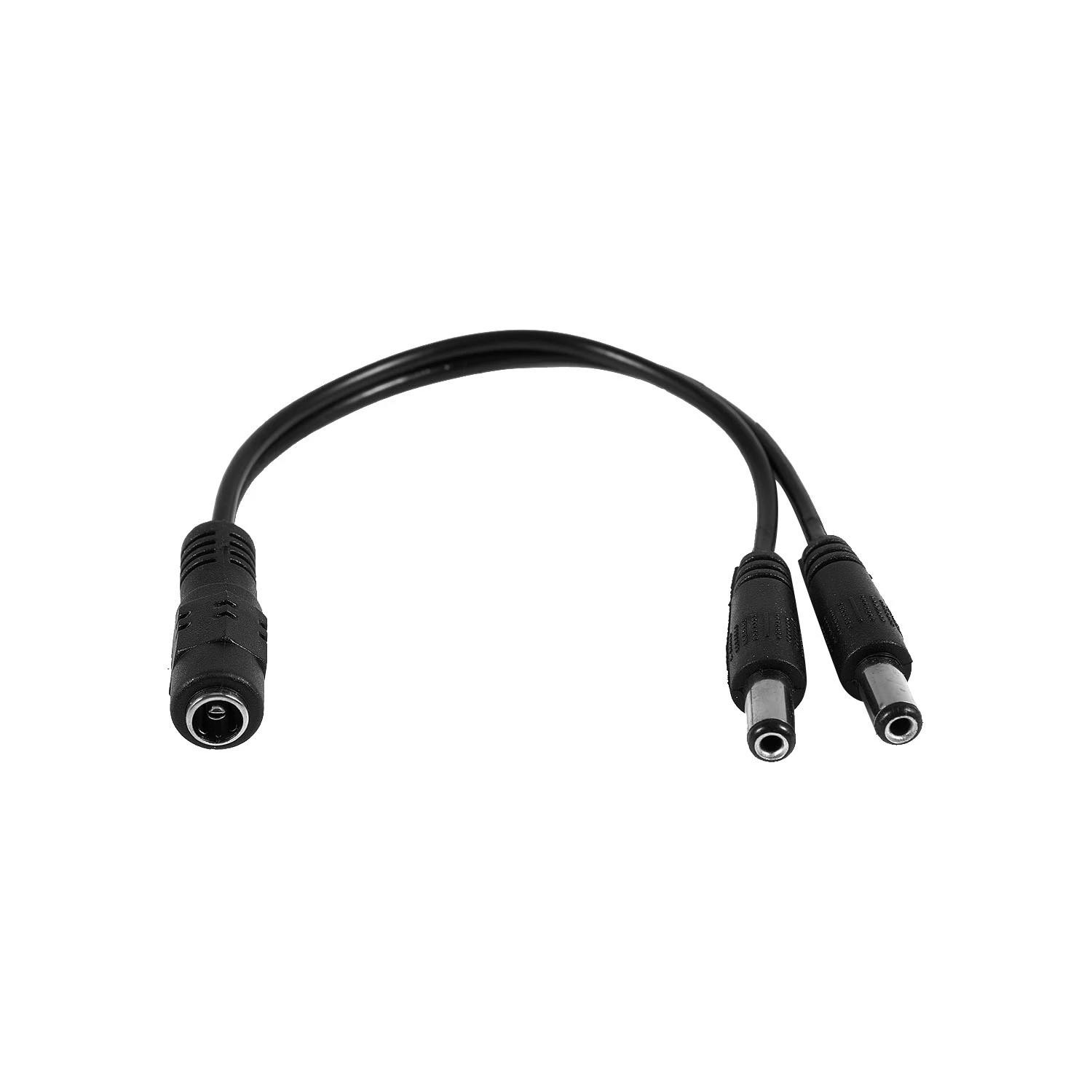 5.5x2.1mm 1 to 2 M/F DC Power Splitter Cable for Security CCTV Camera