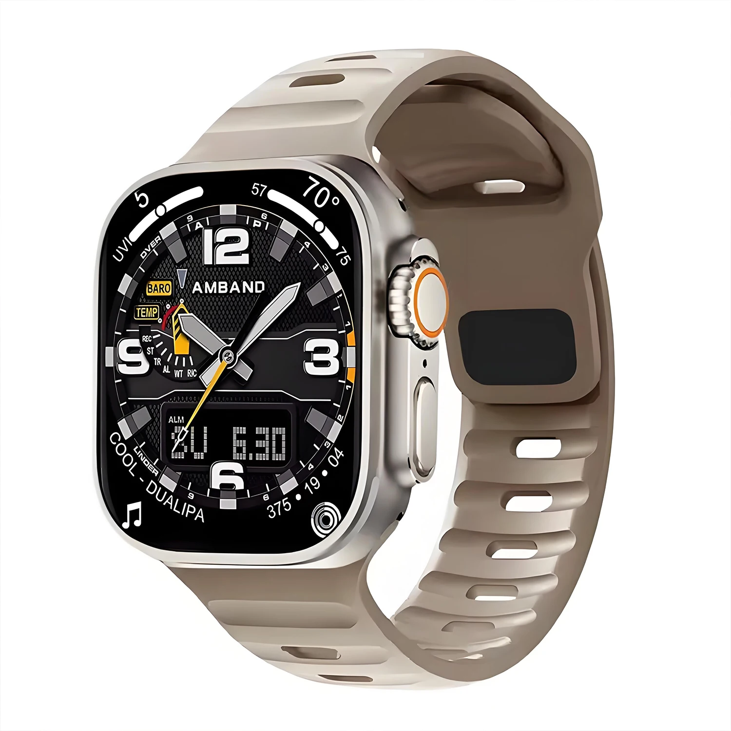Armband für Apple Watch, 46 mm, 49 mm, 45 mm, 41 mm, 40 mm, 42 mm, weiches Silikon-Sportarmband, iWatch Serie 11, 10, 8, 7, SE, 6, 5, 9, Ultra 2/3