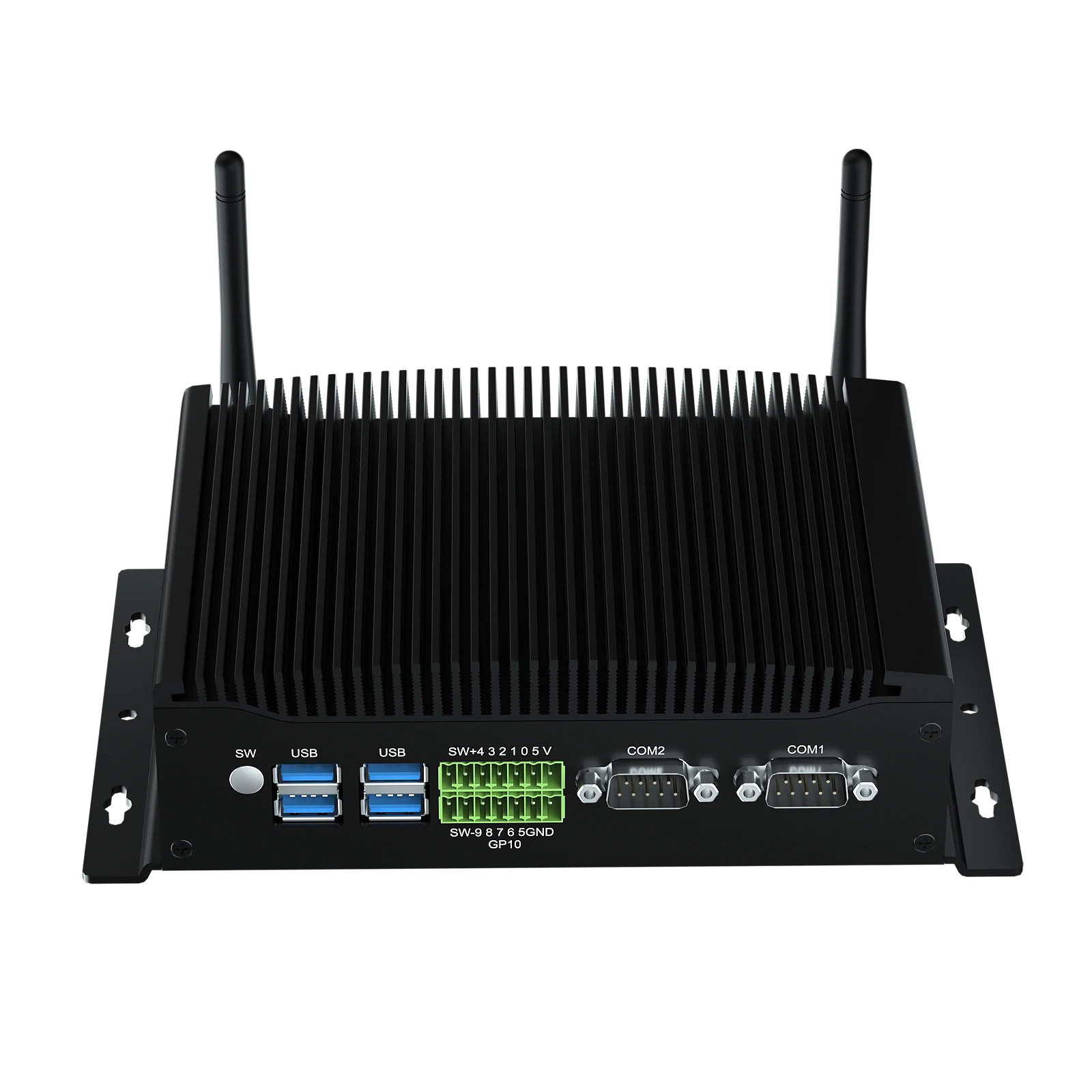 

Wholesale Hot Sale Fanless Mini Industrial PC H6-i7-10510U Chipset DDR4 RAM for Business with US/EU/AU Plugs