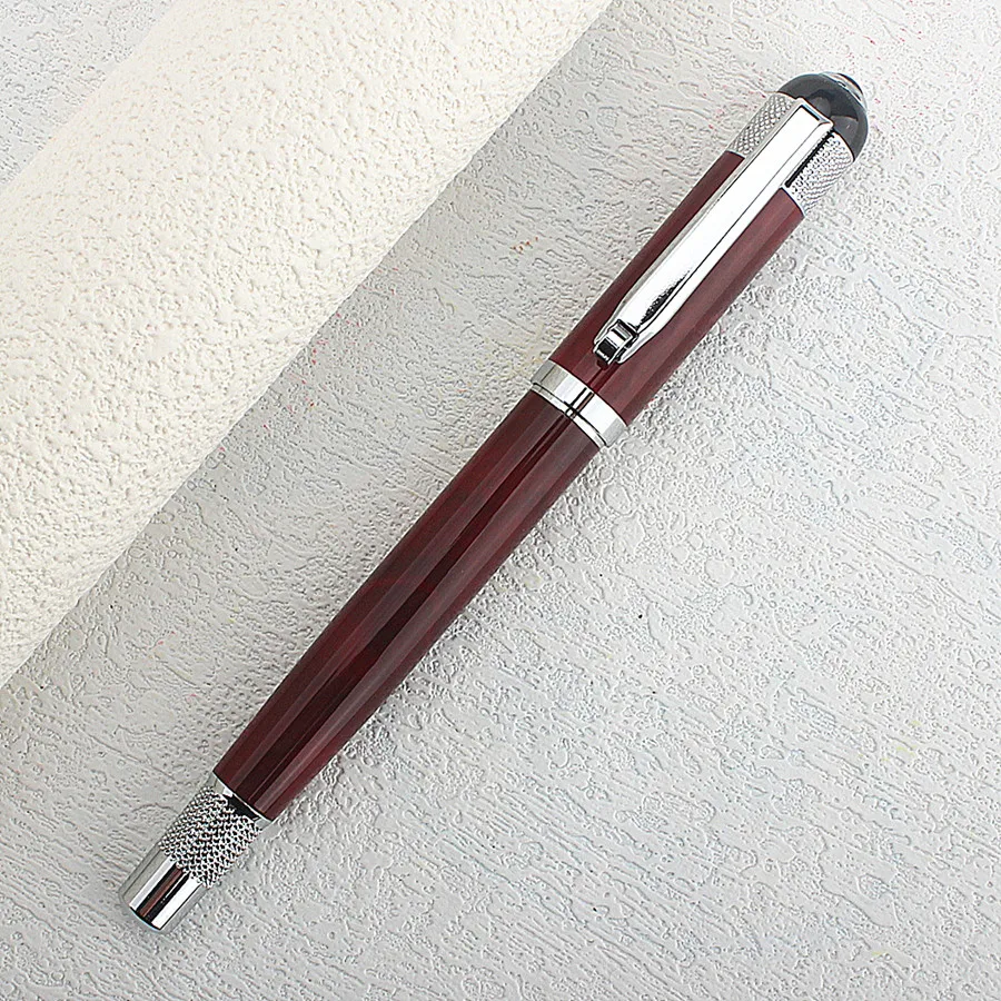 Hochwertiger, exquisiter Rollerball-Stift mit glatter Nachfüllmöglichkeit, modischer, marmorgrüner, hochwertiger Schreibstift für Büro und Business – Detail 8