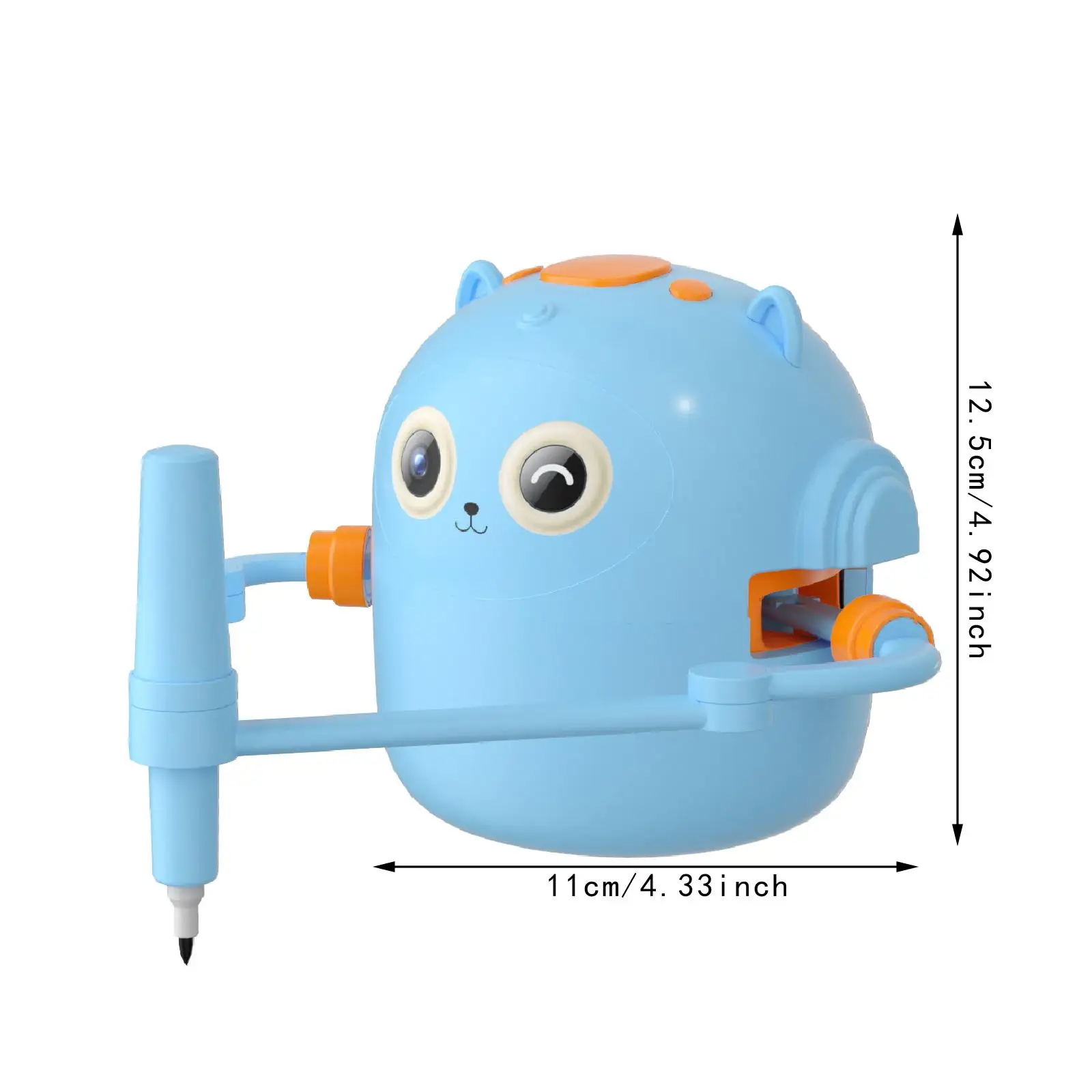 Drawing Robot Toy Educational Tool with 100 Learning Cards and 2 Pens Interactive Versatile Automatic Art Robot Gift for Kids