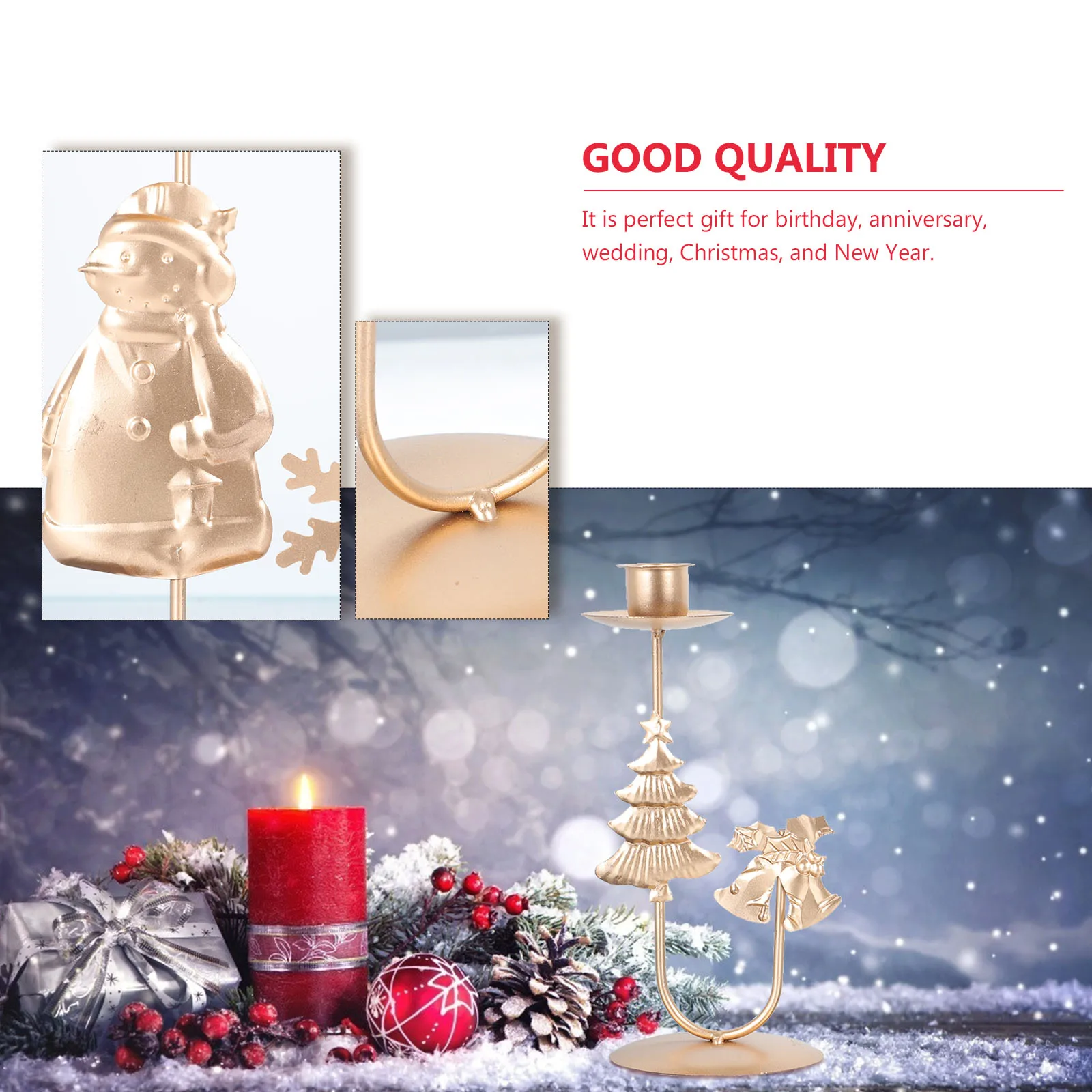 

2 Pcs Holder Set Iron Art C Christmas Tree Snowman Iron Art Christmas C Tray Retro Tray St for Party Home Decor